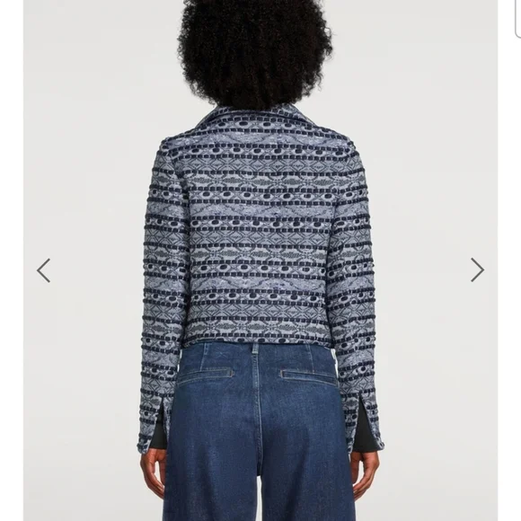 SMYTHE Box Chain Cropped Jacquard Blazer Jacket Tweed $1295 Retail - Picture 6 of 13